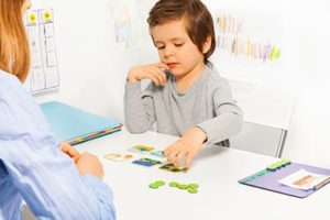 child learning through Applied Behavior Analysis